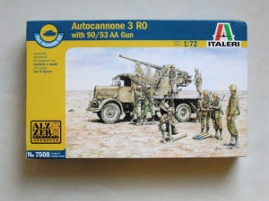 ITALERI 1/72 7508 AUTOCANNONE 3RO WITH 90/53 AA GUN